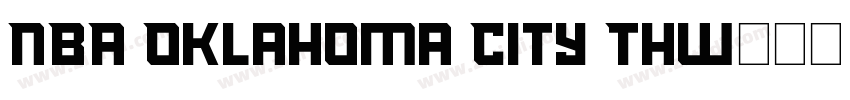 NBA Oklahoma City Th字体转换